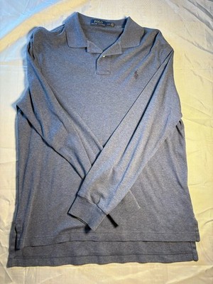 Polo Ralph Lauren Men's Pima Soft Classic Fit Long Sleeve Blue