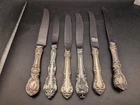 🔥 HUGE ESTATE LOT VICTORIAN STERLING SILVER HANDLED DINNER KNIVES SIGNED GORHAM