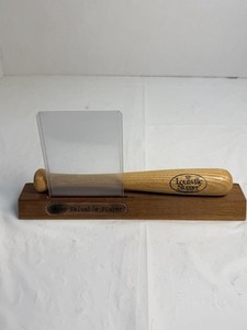 Vintage Louisville Slugger MVP Mini Bat Trading Card Display 9”