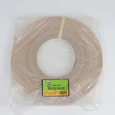 Starborn Red Oak 250-Foot Pre-Glued Veneer Edgebanding Strip 13/16'' WT081250R