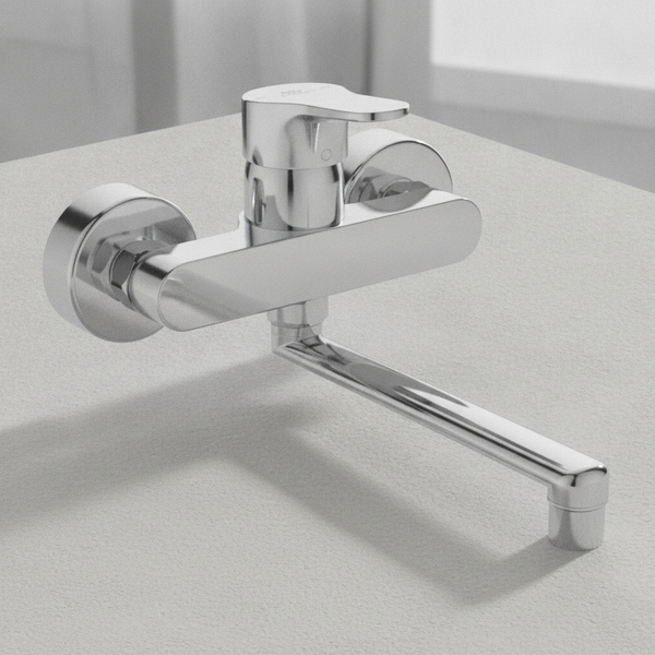 Ideal Standard Wand-KüChenarmatur Cerabase Ausld.200Mm Chrom BD488AA-image