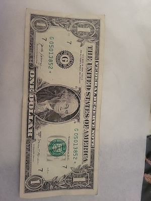 #ad #ad 2017 Start Note One Dollar Bill. Sum Adding to 24 Notes. $7.10