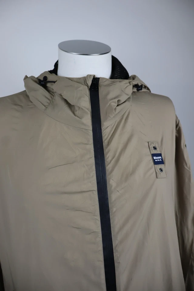 Blauer Jacket Light Man Size XL Man Vintage Casual Jacket Zip Logo On - Image 4 of 4