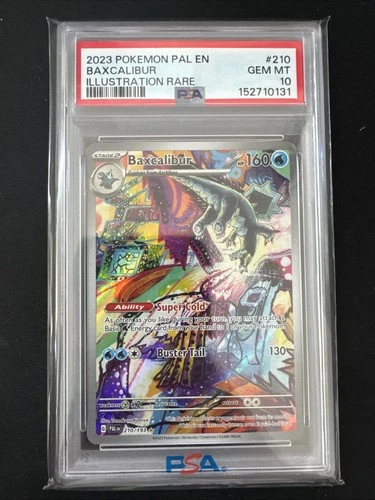 Baxcalibur Illustration Rare S&V Paldea Evolved Pokemon TCG Card 210/193 PSA 10