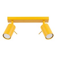 Deckenstrahler Gelb Schwenkbar GU10 2-Flammig L:30 Cm Deckenspot Schlafzimmer