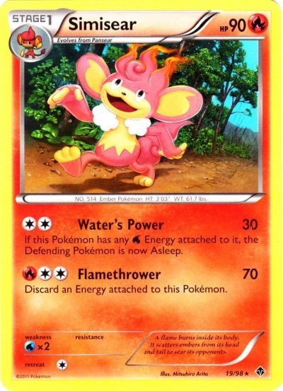 Simisear - 19/98 - Rare - Lightly Played - Emerging Powers