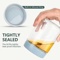 Cozary 4Er Set 480Ml Oats GläSer Luftdicht Mit Schraubdeckel FüR Meal Prep