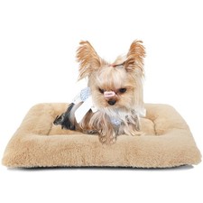 Dog Crate Bed 18 Inch Washable Dog Beds for XX-Small Dogs Deluxe Thick Soft F...