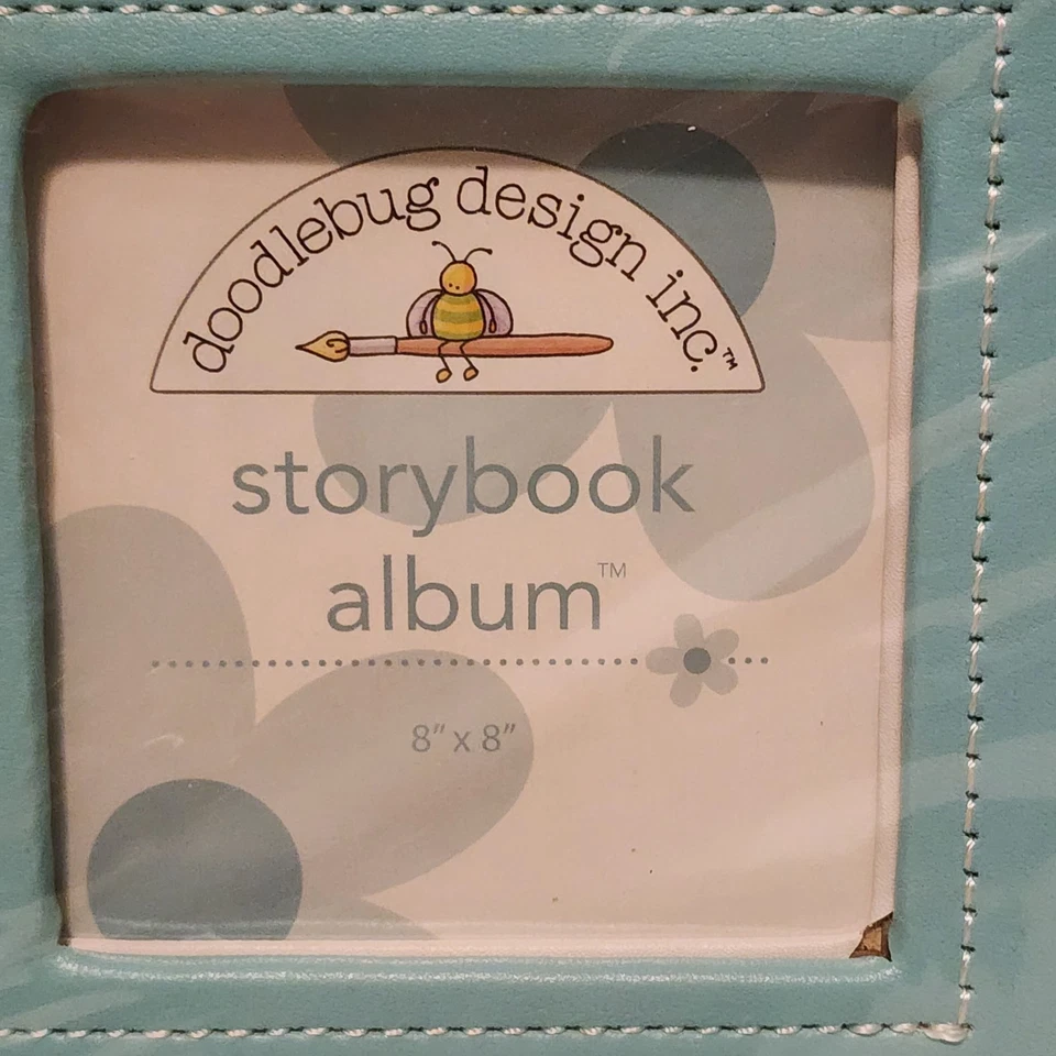 Libro de cuentos Doodlebug álbum anillo en D 8"X8"- piscina imitación cuero Foto 4 de 4