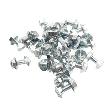 Lot of 30 Bosch Rexroth 8981021343 T-Bolts And Nut, 10mm Slot, 19mm L, M8x1.25