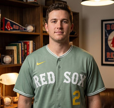 Alex Bregman #2 MEN Red Sox 2025 City Connect Jersey Green FULL SIZE