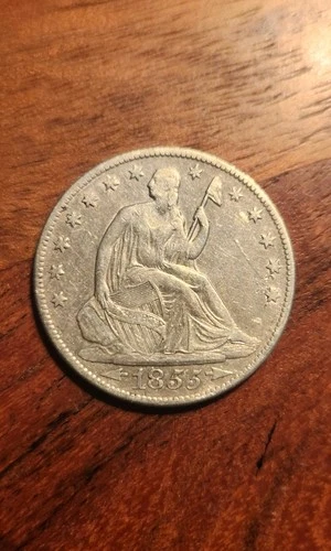 1855-O Seated Liberty Half Dollar, W/ Arrows, Choice VF+