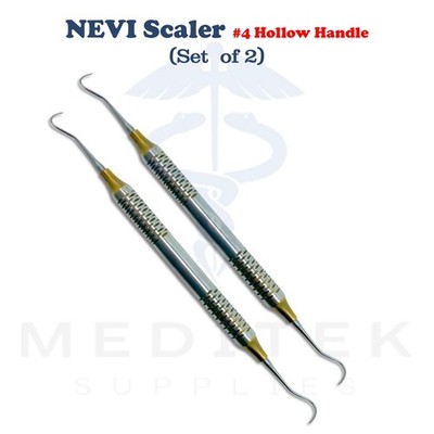 NEVI4 Double End Posterior Dental Scaler Hollow Handle MediTek Packs 2 3 5 10