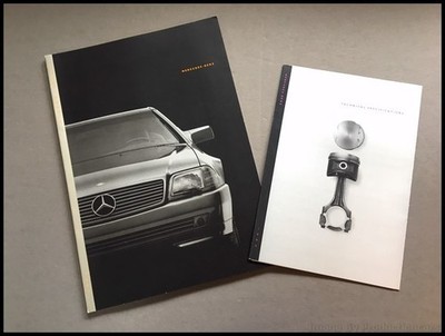 1992 Mercedes Benz 82-page Car Sales Brochure Catalog 300CE 500E 300SL 500SL SET