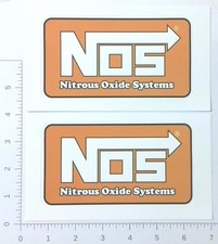 Pair Of Nos Nitrous Oxide Systems Racing Sponsor Advertising Stickers Decals Pair Of Nos Nitrous Oxide Systems Racing Sponsor Advertising Stickers Decals