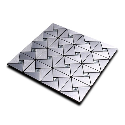 30 * 30cm Glass+ Aluminum Composite Panel Backdrop Wall Tile Sticker Decorative