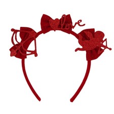 Valentine's Day Headband Red Bow Cupid Heart Hair Accessories 1 PCS