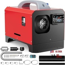 8KW Diesel Heater All in One, Portable Parking Heater with 1.3Gal 8kW-H Red
