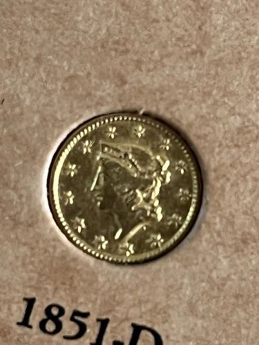 1851-D Gold Dollar — photo from the most recent tracked eBay sale
