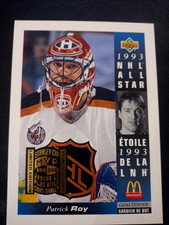 1992-93 UDC, PATRICK ROY, NHL ALL-STARS STANLEY CUP MVP, 3 X 5 , #McD-23.