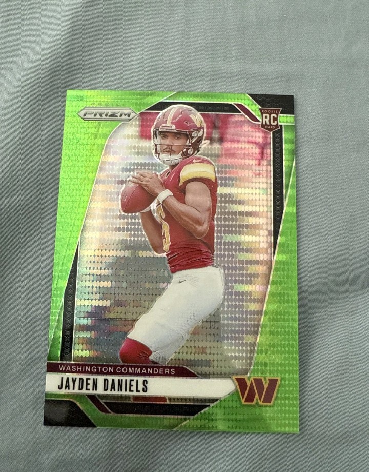 2024 Panini Prizm Rc Jayden Daniels #347 Neon Green Pulsar Prizm Grade It🔥clean