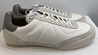 AllSaints Harri Low Top Men's Size 12 Chalk White Leather Suede Casual Sneakers