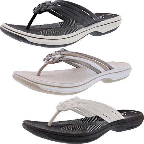 CLARKS WOMEN'S BREEZE CORAL LIGHTWEIGHT FLIP-FLOPS | eBay