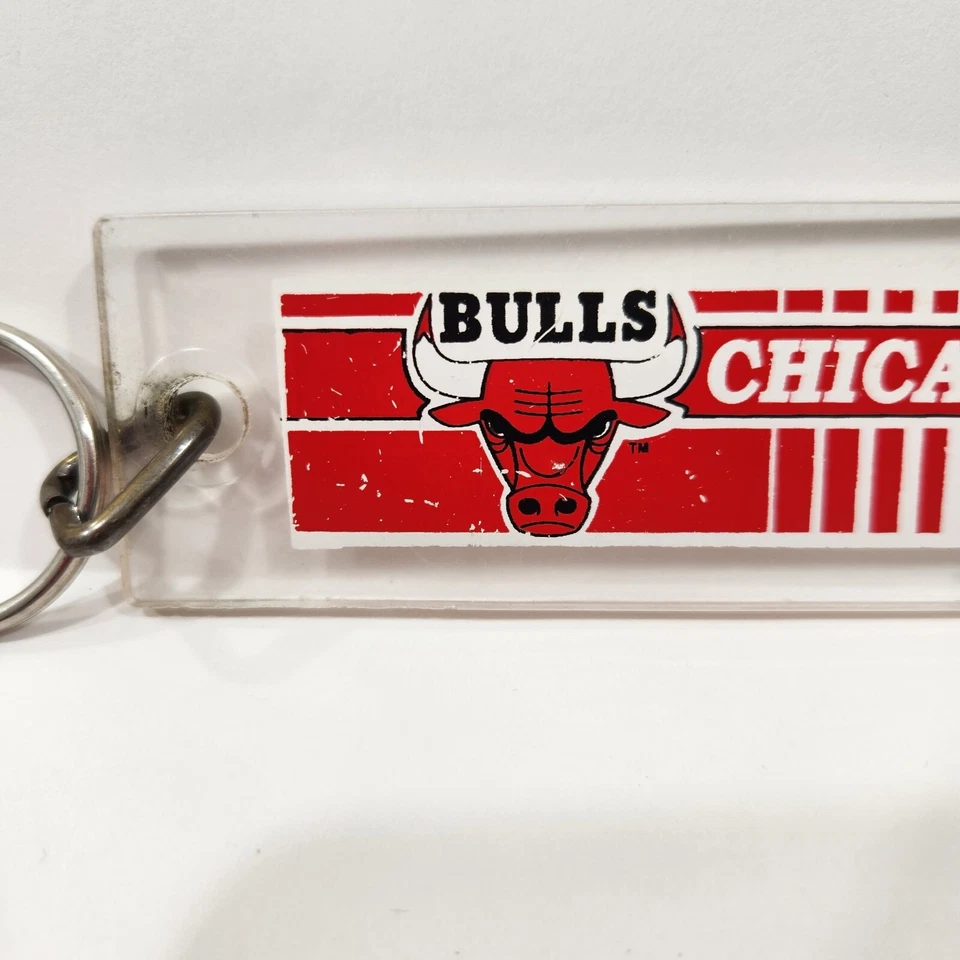 Chicago Bulls Acrylic Clear Red Keychain Keyring by Wincraft USA - Image 2 of 4