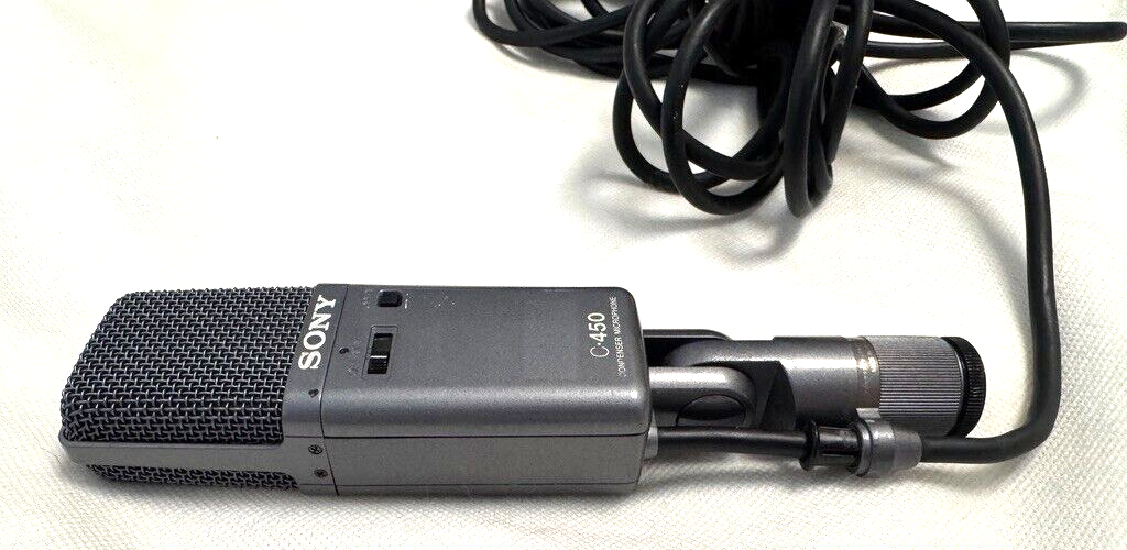 ソニー コンデンサーマイクロフォンC-450 テーブルスタンドA-20 SONY C-450 Capacitor Condenser Mic Microphone w/Case | eBay