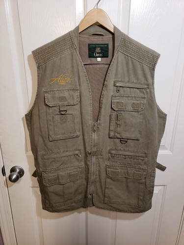 Mens Orvis Tan Fishing Vest Safari 