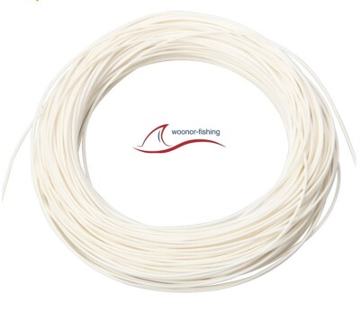 Fliegenschnur, Fly-Line WF-1F bis WF-10F Weiss mit 2 Loops