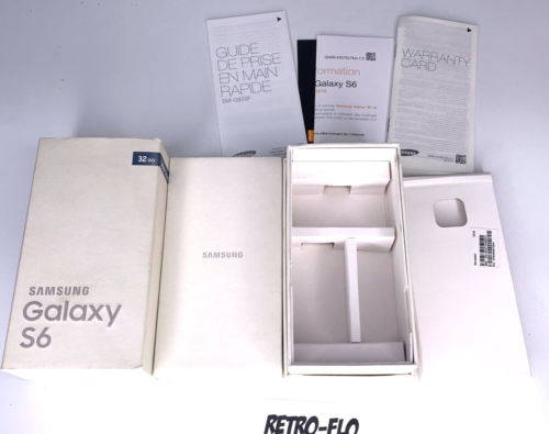 BOITE VIDE Originale Ufficiale Samsung Galaxy S6 + Istruzioni - Vintage - Afbeelding 1 van 4