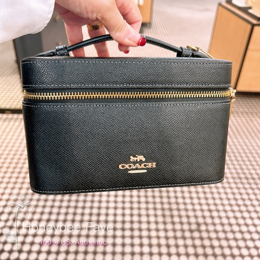 NWT Coach Cosmetic Case In Signature Canvas CW728/CW727 | eBay