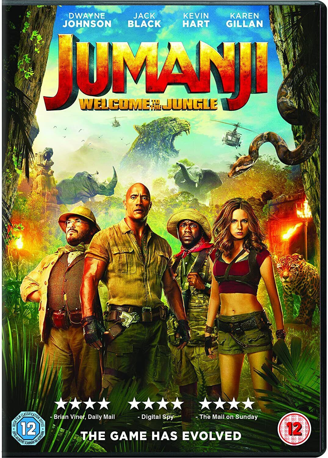 Jumanji - Welcome to the Jungle (DVD, 2018) Comedy Action Dwayne Johnson PAL