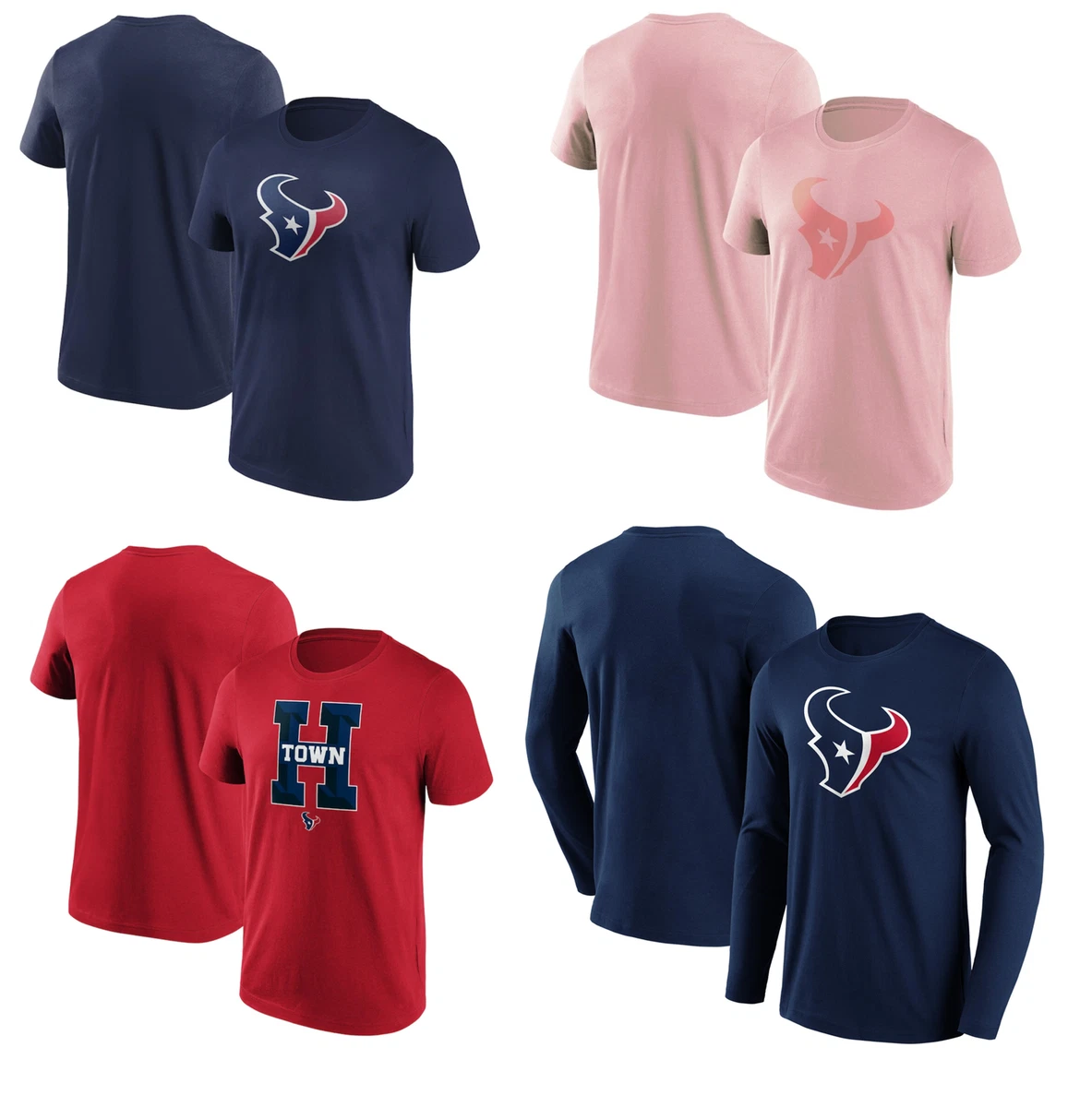 Houston Texans NFL T Shirt Men s American Football Fanatics Top New