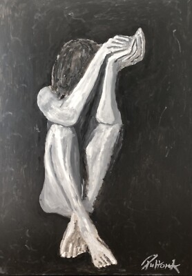 Original Ölgemälde Frau Portrait 70x100 cm Moderne Kunst Unikat Daniel Pultorak