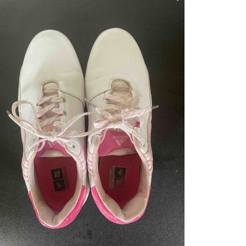 size 7 adidas prima pink and white womens golf shoes eBay