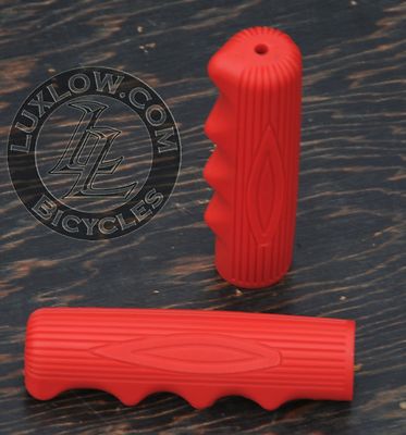 Red Vintage Schwinn Stingray Type Bike Grips Lowrider Muscle