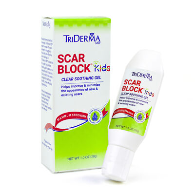 TriDerma Scar Block for Kids, Soothing Clear Gel