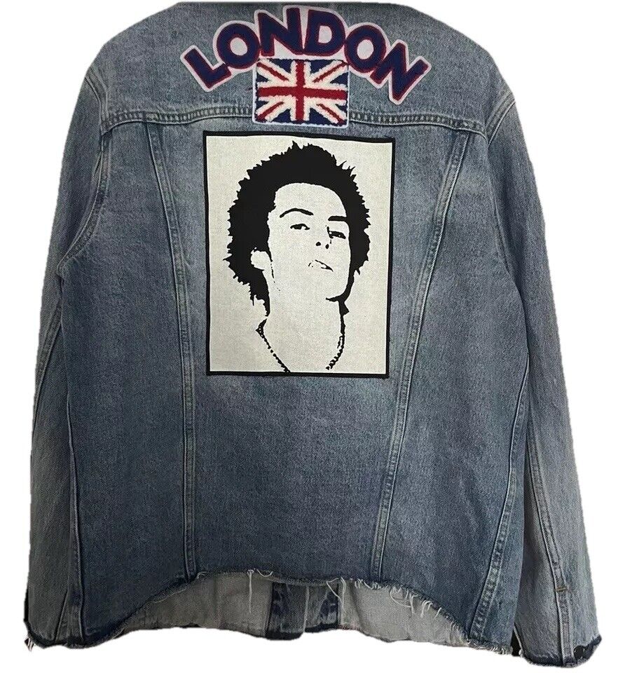 94RX Sid Vicious Denim Jacket Sz. Large | eBay 94RX Sid Vicious Denim Jacket Sz. Large | eBay