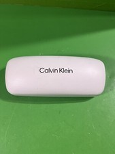 Calvin Klein White Eyeglass Sunglass Hard Clamshell CASE ONLY