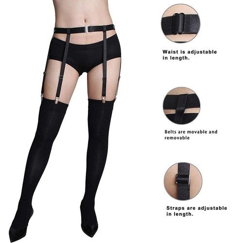 Damen Herren Strumpfhalter Einstellbar Elastische Strumpfband Mit