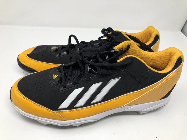 yellow baseball cleats