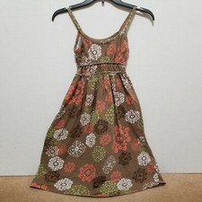 Mossimo dress XS sleeveless empire waist geometric floral print sundress mini