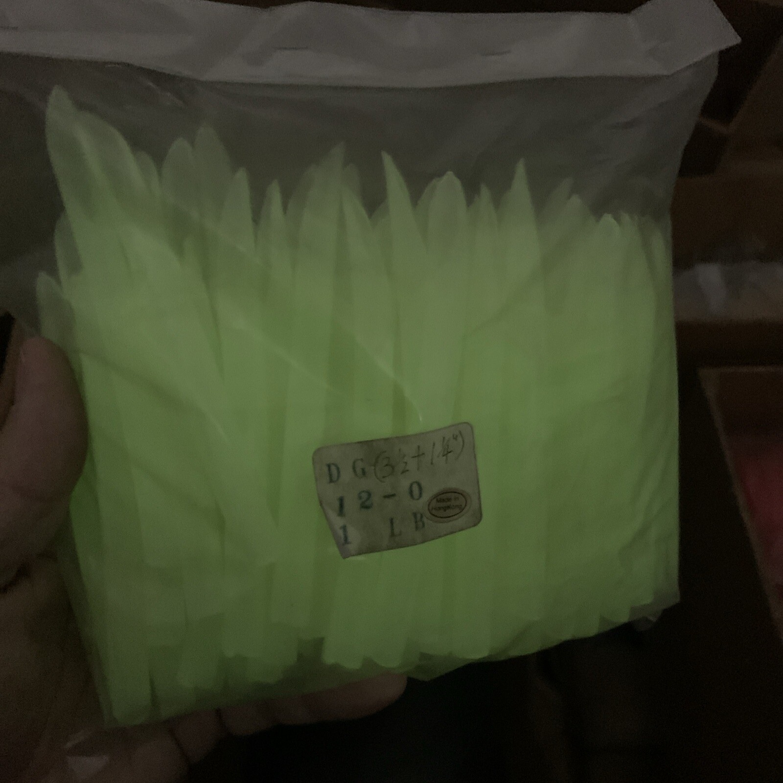 12/0 Day Glow Surge Tube Lot 4.75” Qty 75ish (1lb Bulk Pack) Trolling Lure - Image 3