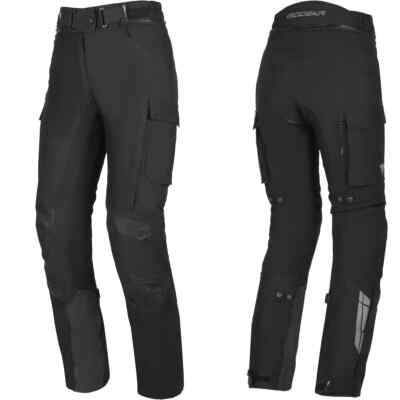 MODEKA Hydron Lady Motorradhose schwarz CE AA wasserdicht Protektoren  Gr. 42