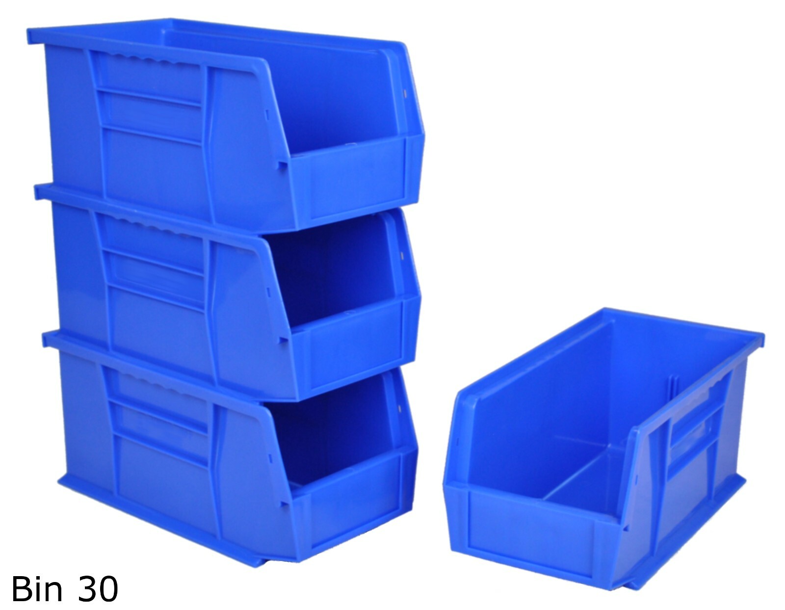 Rhino Tuff Plastic Parts Bins Blue Red or Yellow Garage Shelving Storage Box eBay