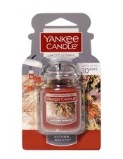 Yankee Candle AUTUMN WREATH Fragrance CAR JAR Auto Air Freshener FALL Scent 