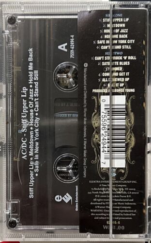 AC/DC Stiff Upper Lip Cassette Tape Rare Oz - Picture 2 of 4