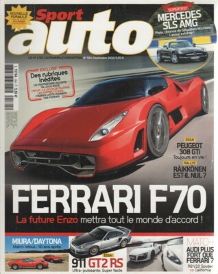 SPORT AUTO 584 PORSCHE 997 GT2 RS MERCEDES SLS AMG FERRARI 365 GTB/4 LAMBO MIURA